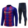 Barcelona Trainings Sweatshirt Quarter-zip 2024-25 Blauwe - Kids